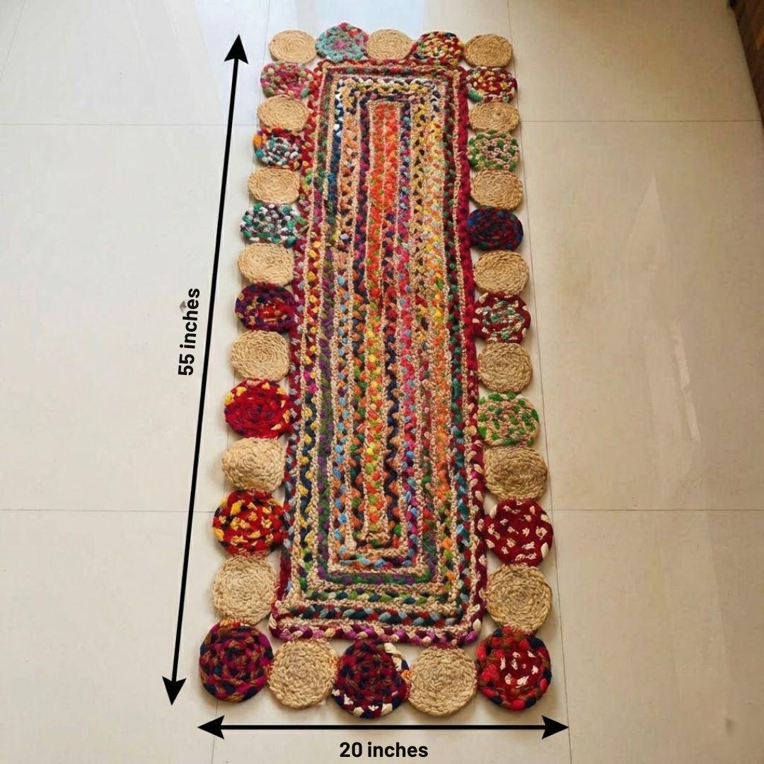 Colour Weave Jute Rug