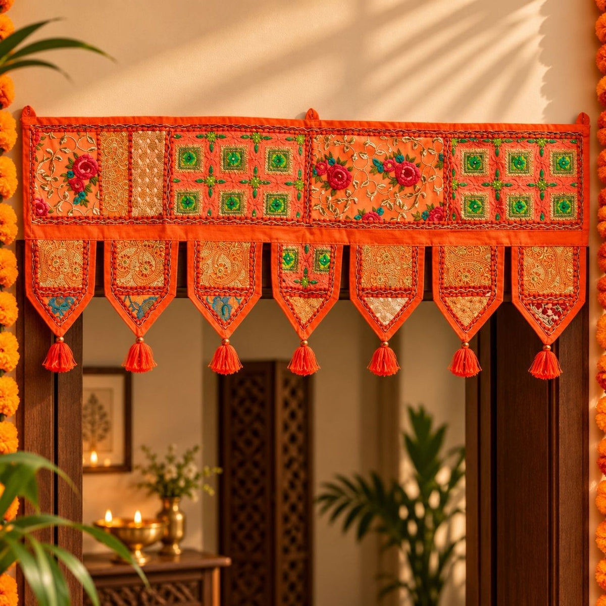 Patchwork Toran - Orange