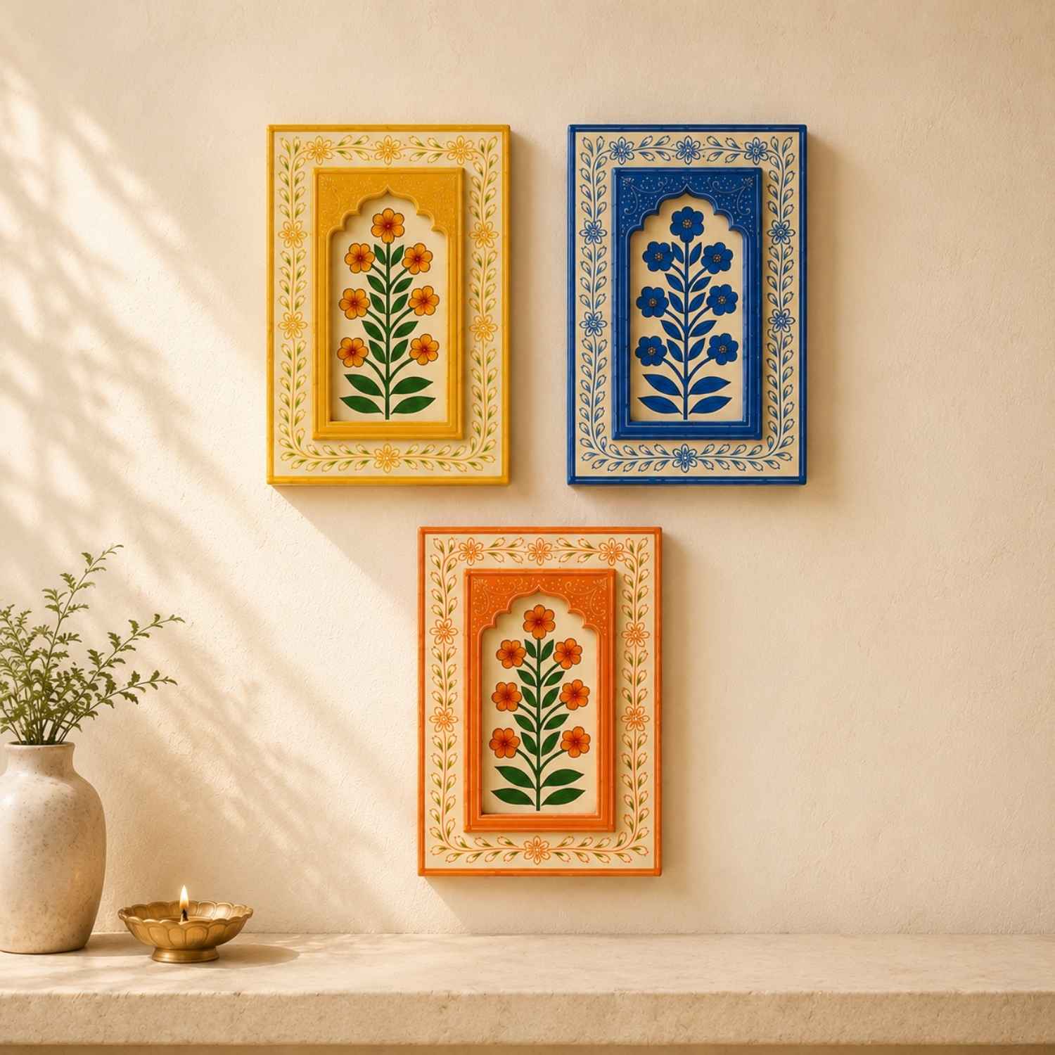 Heritage Bloom Trio - Set Of 3 Frames (12x8 inch)