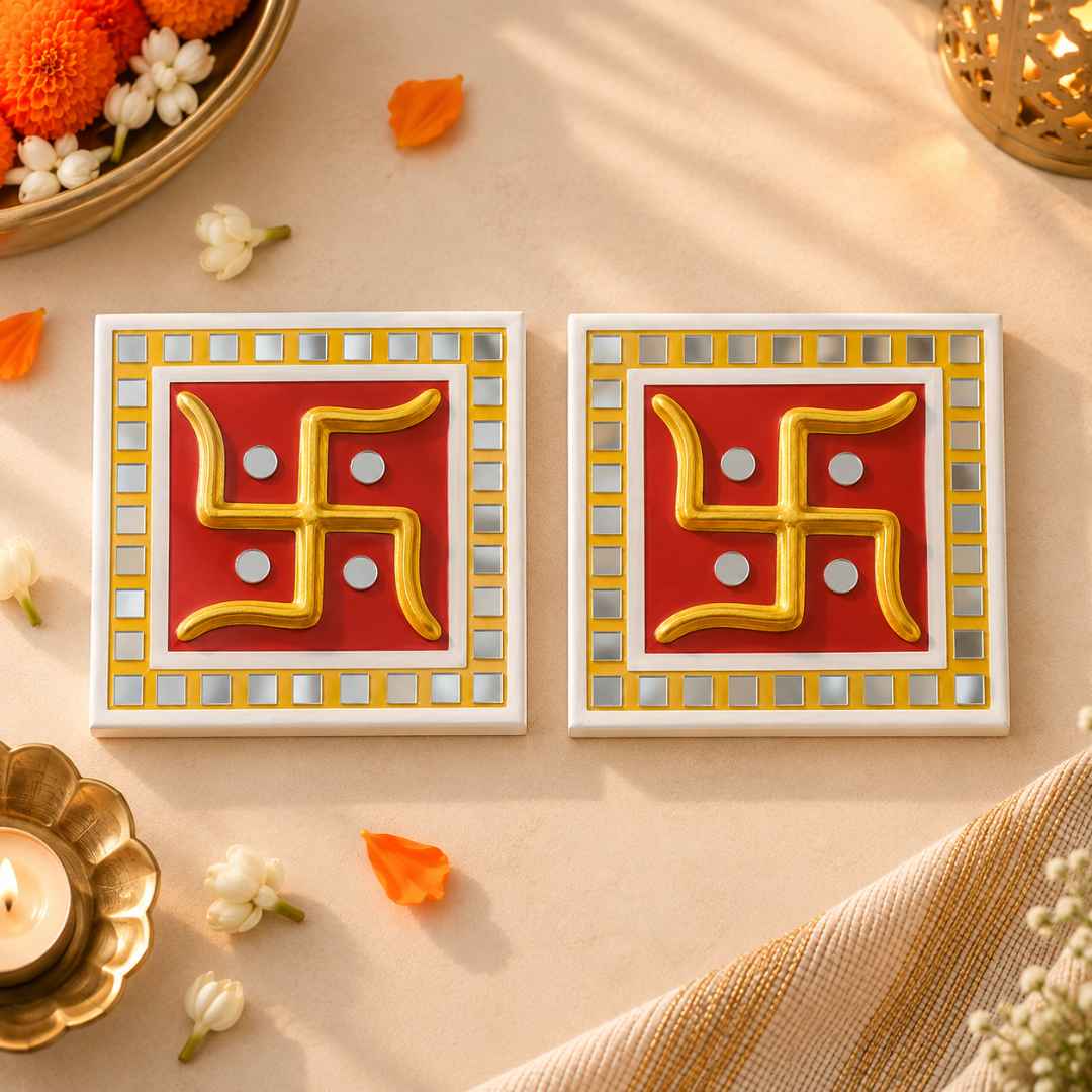 Swastik Lippan Wall Decor (Set of 2)