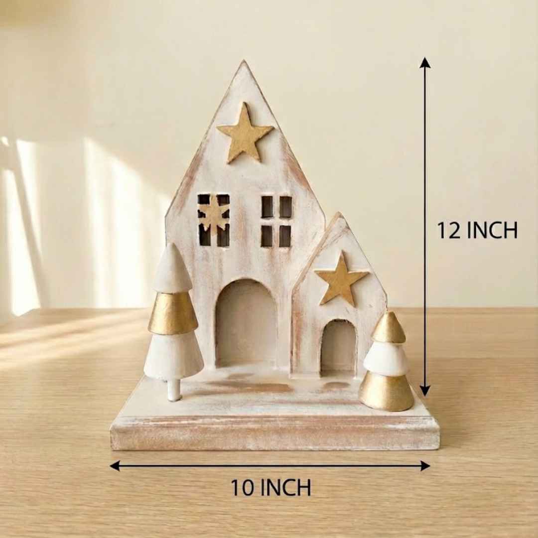 Christmas Wooden House Decor