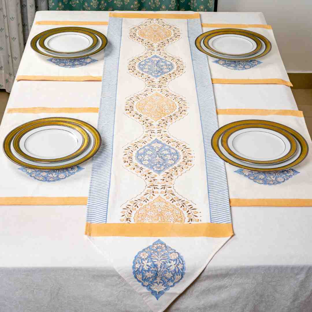 Atrangi Studio Lily Block Print Runner