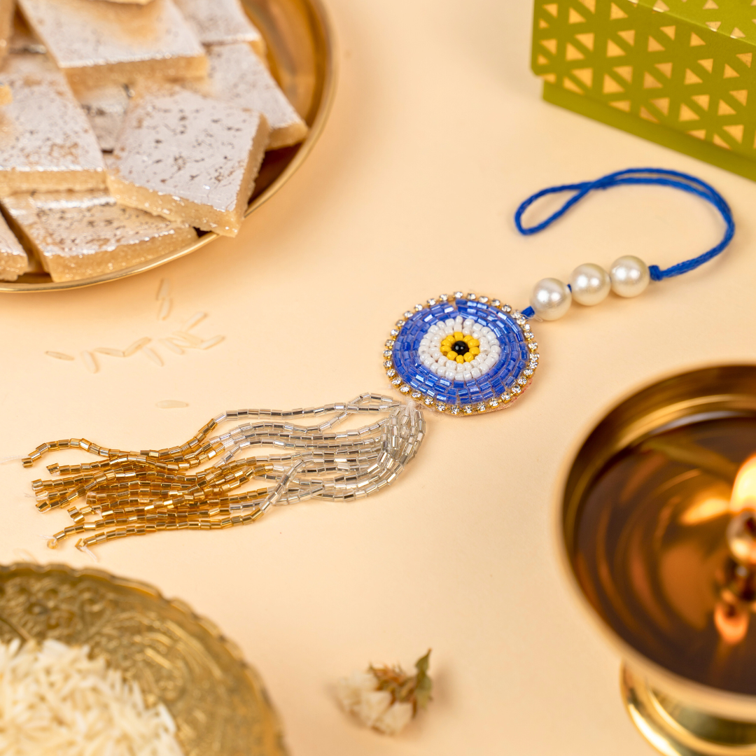 Evil Eye Beads Rakhi (2 Pieces)