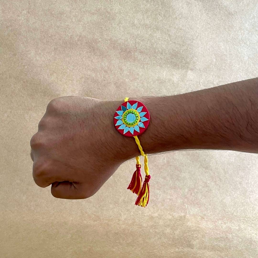 Pink Mirror Rakhi | Atrangi Studio