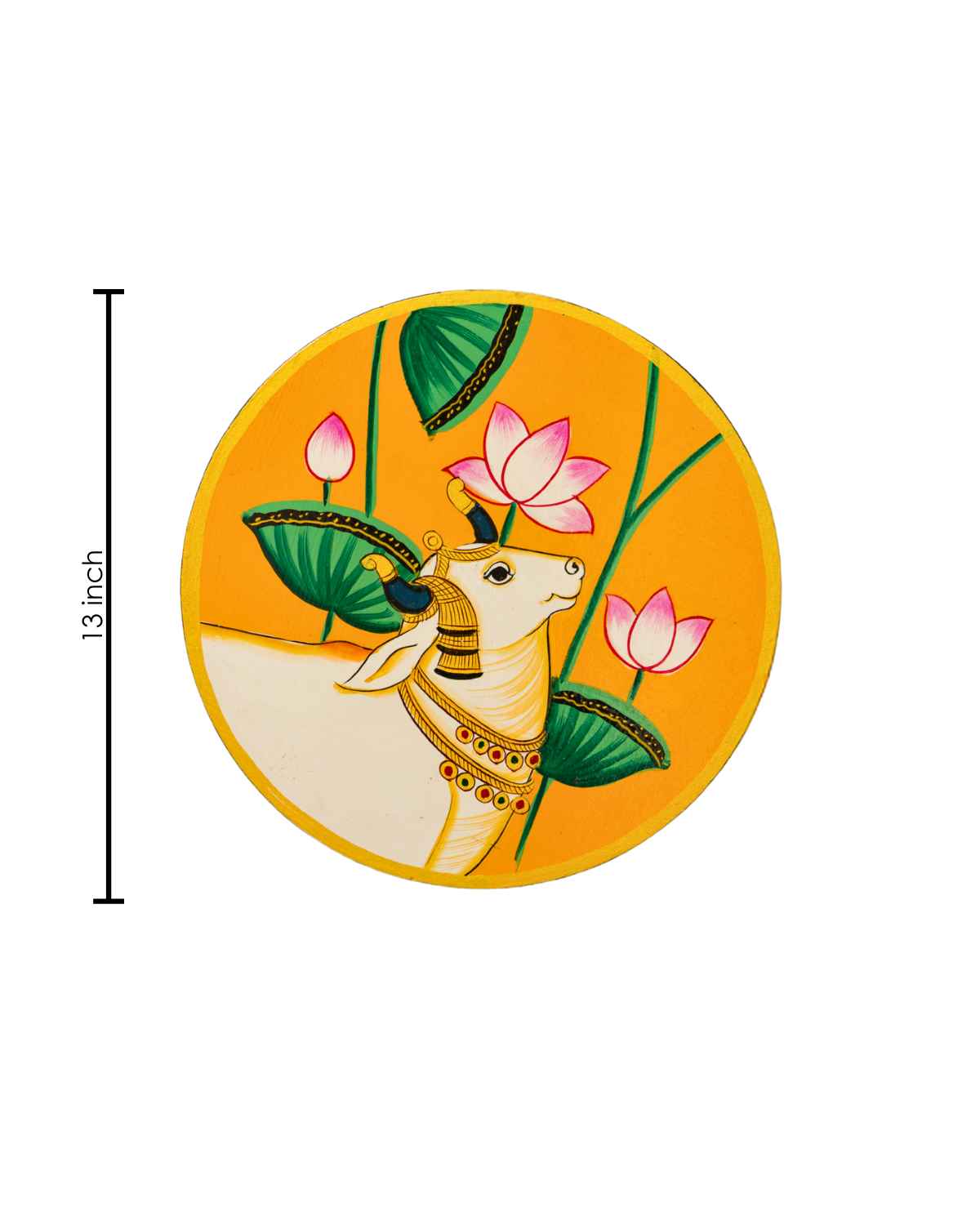 Sacred Cow Pichwai Wall Plate
