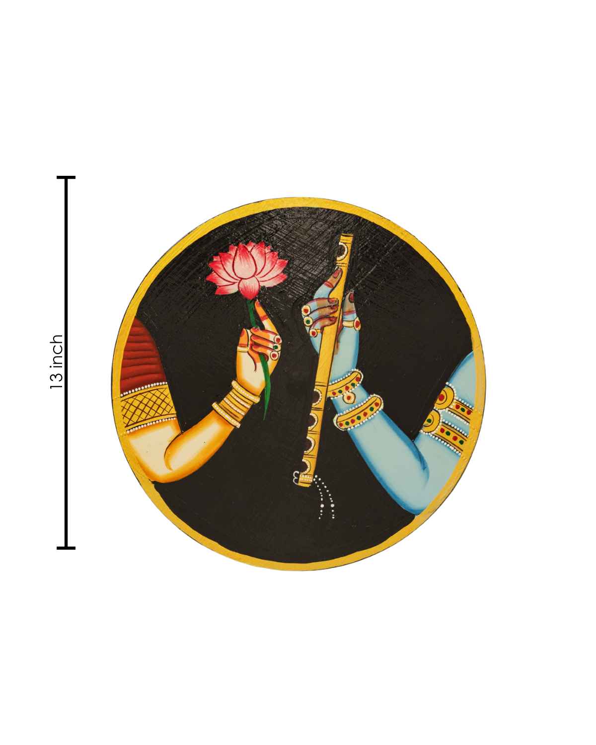 Radha Krishna Pichwai Wall Plate