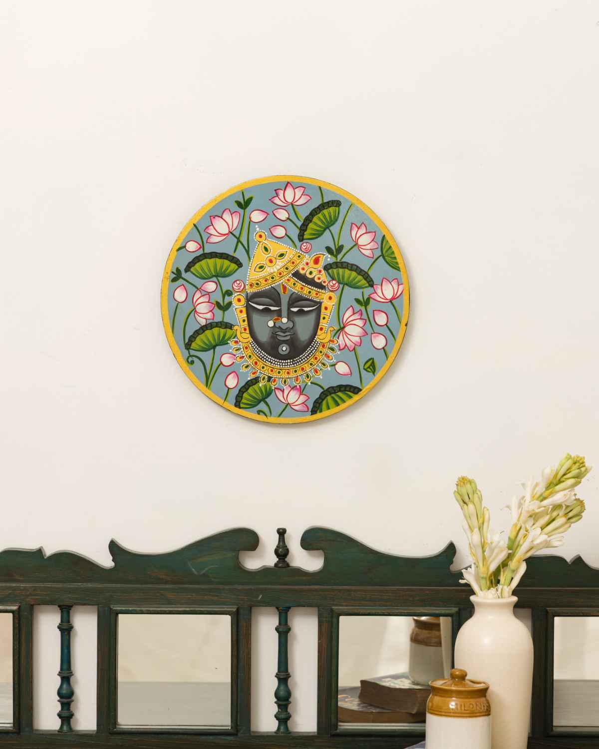 Srinath Ji Pichwai Wall Plate