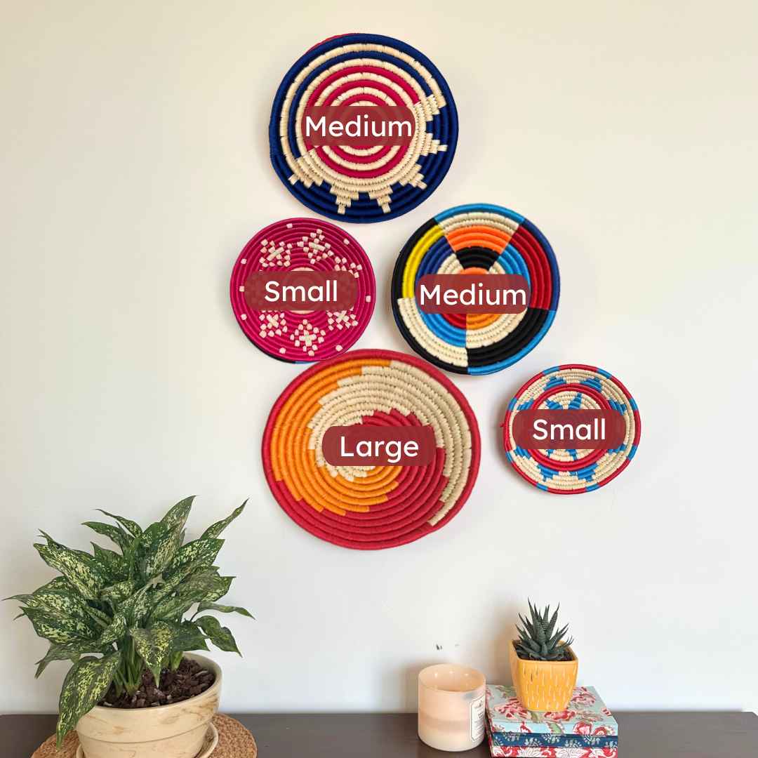 Assorted Garden Sabai Wall Basket (Set of 5)