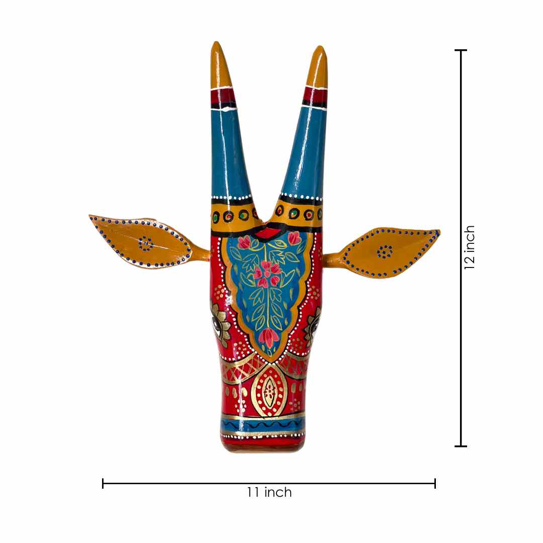 Red Cow Wall Decor Handpainted