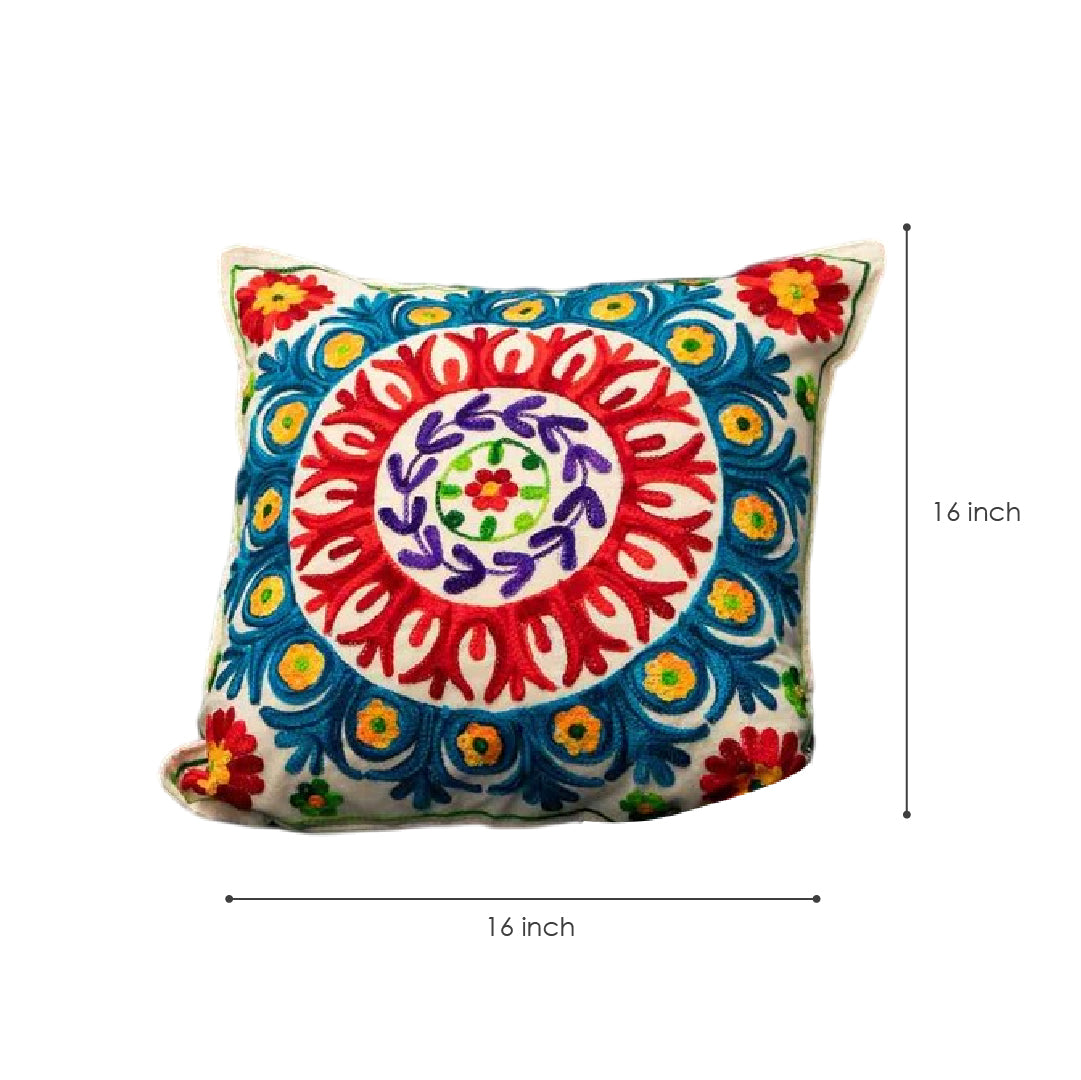Magic Mandala Aari Embroidery Cushion Cover (Set of 2)