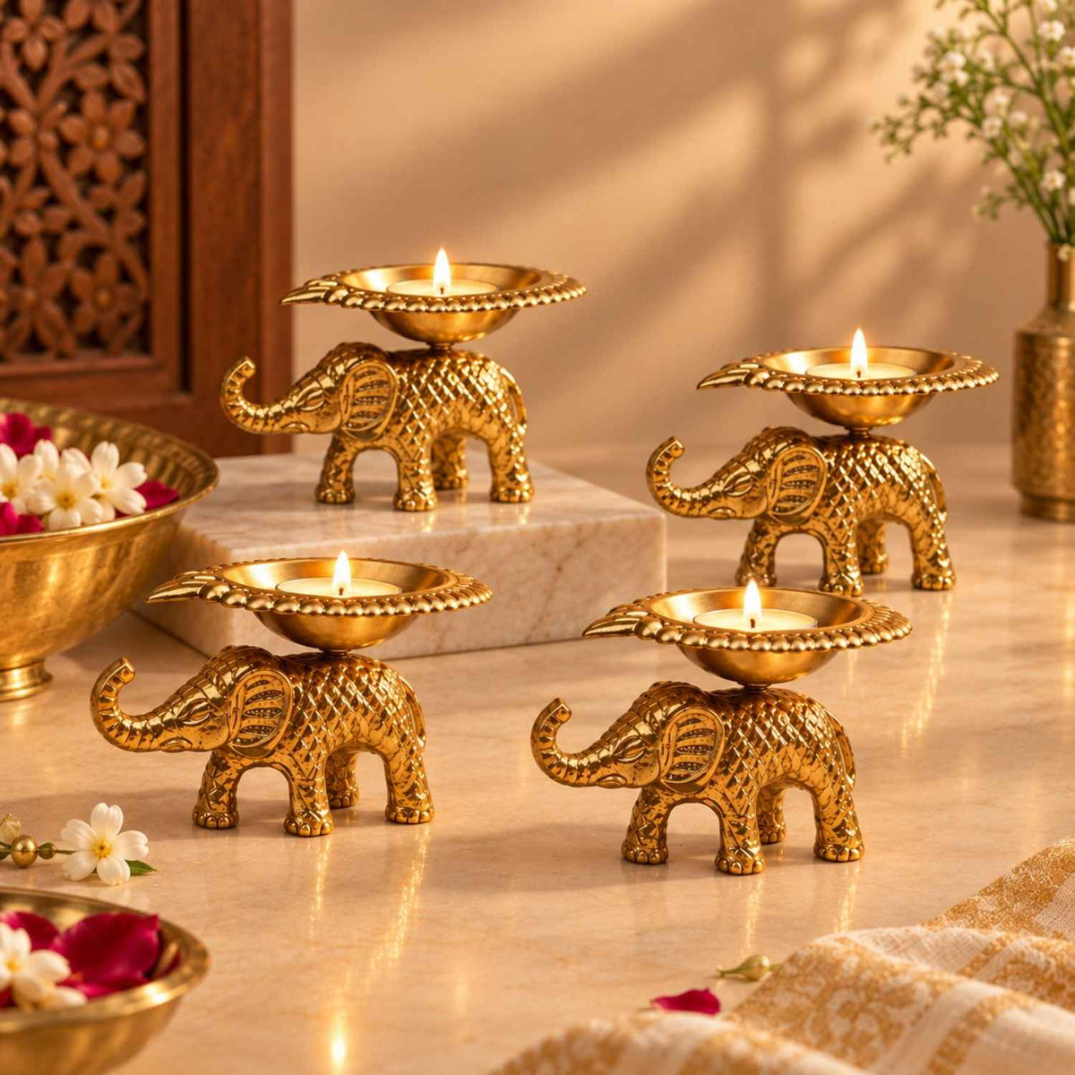 Gajraj Diya (Set Of 4)