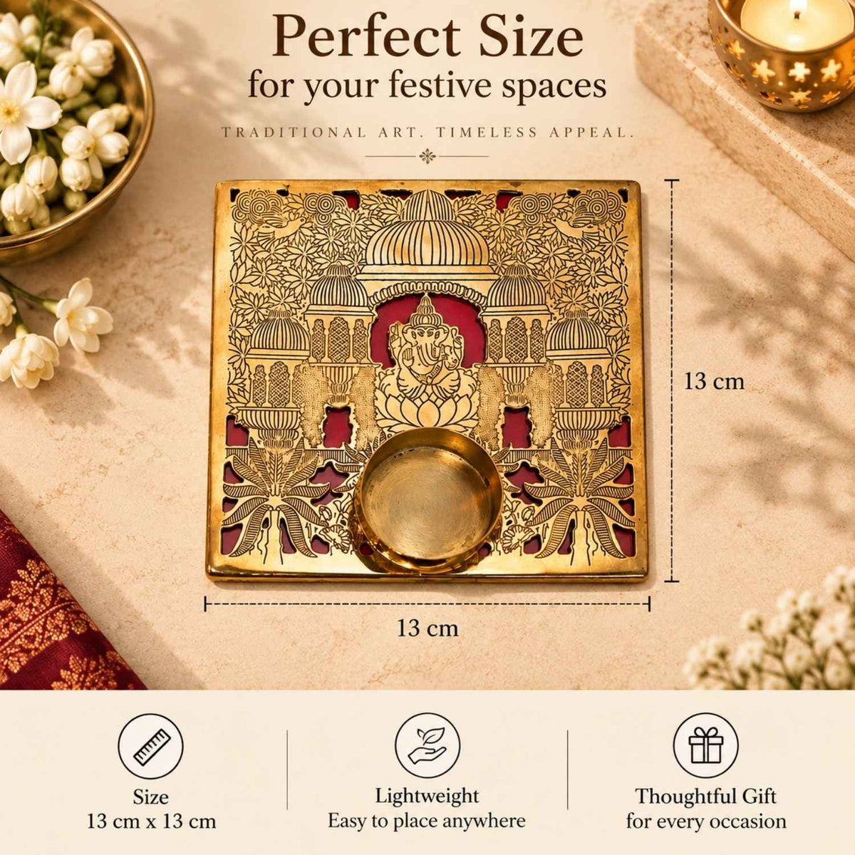 Shri Ganesh Darbar Tealight Holder