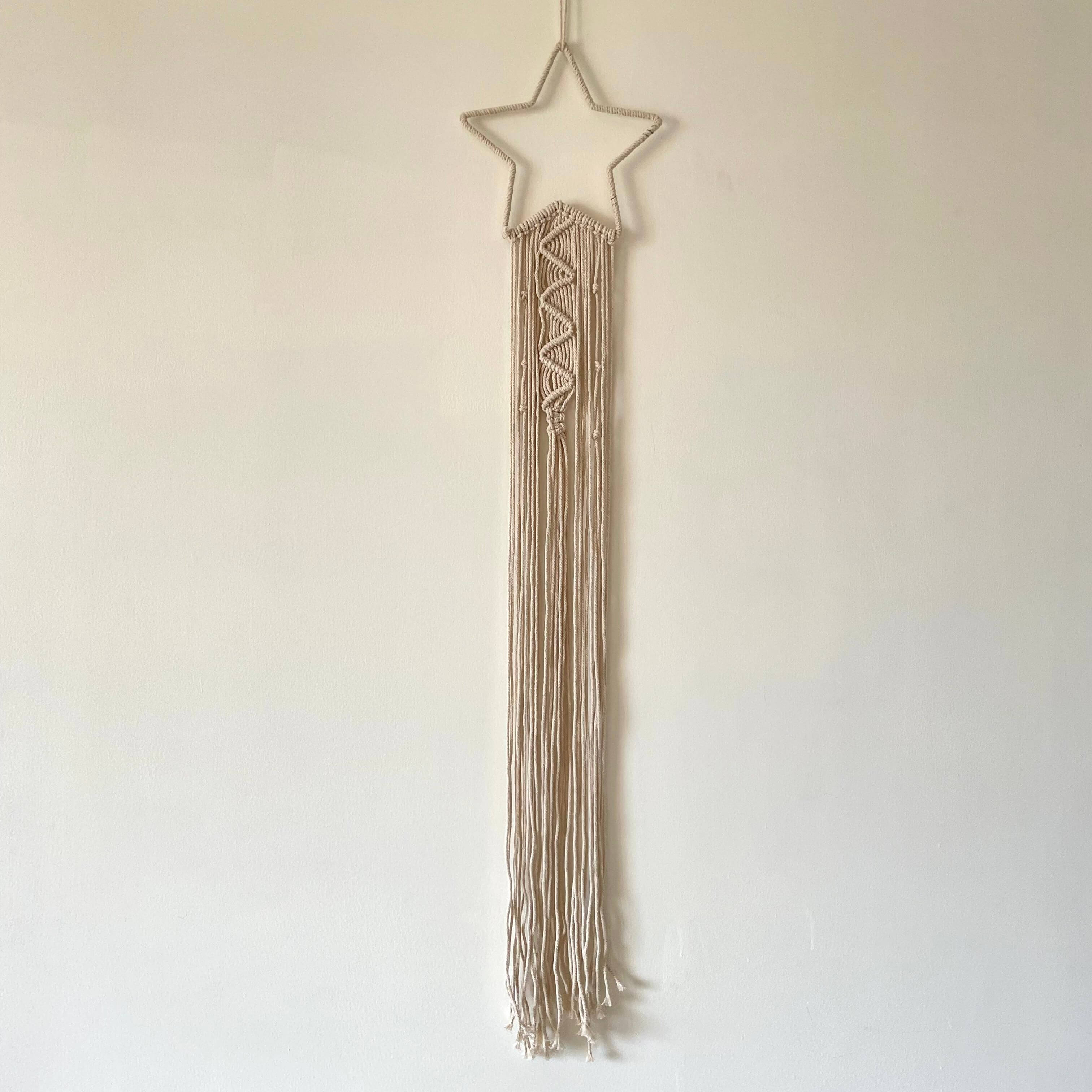 Macrame Star Dreamcatcher Wall Hanging