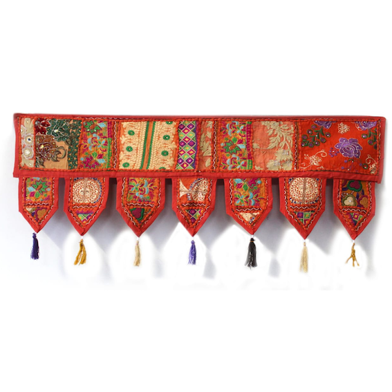 Atrangi Patchwork Toran Orange