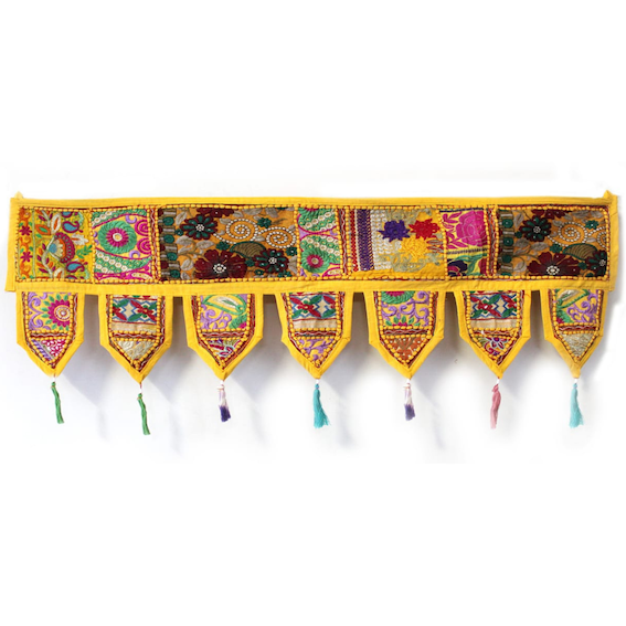 Atrangi Studio Patchwork Toran - Yellow
