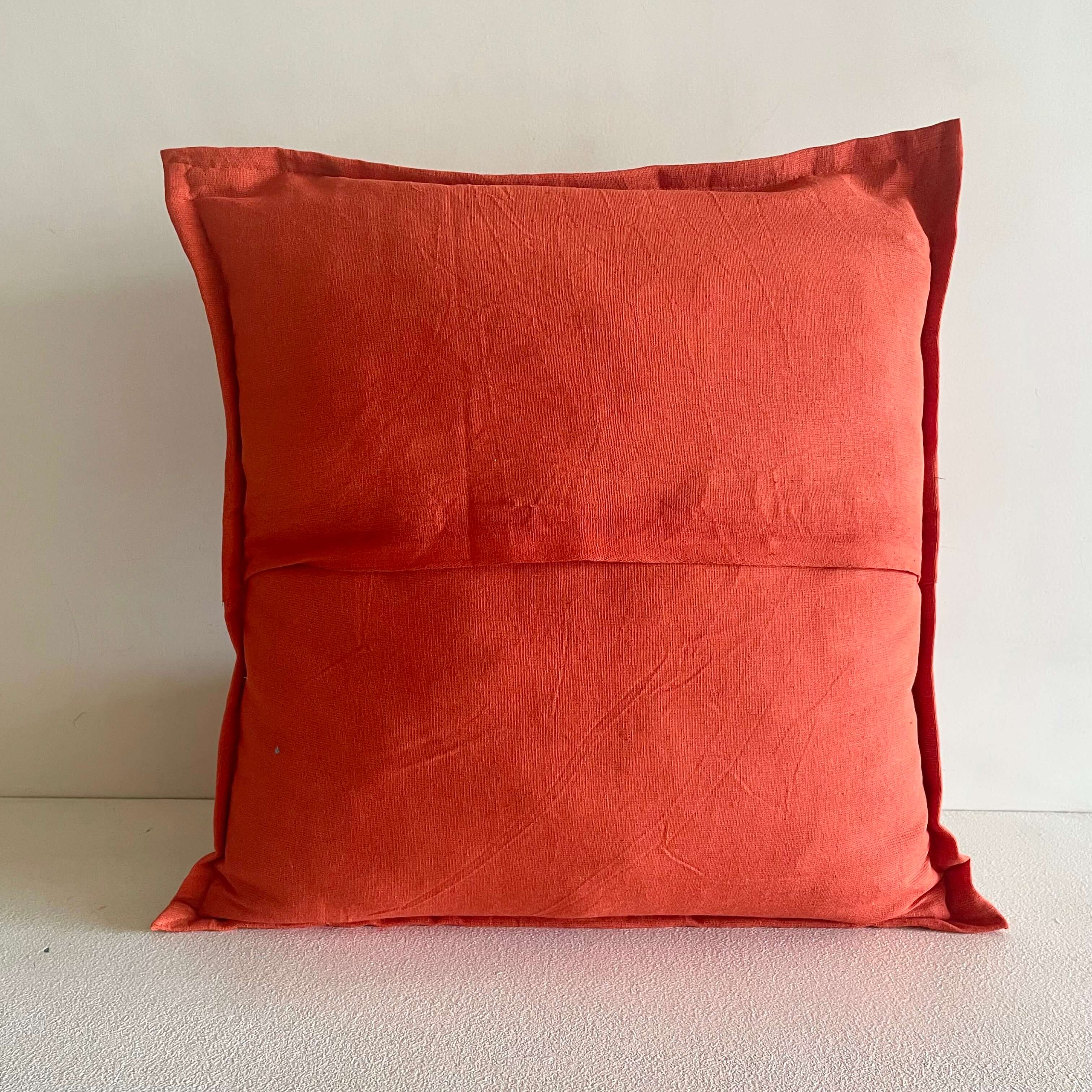 Orange Patchwork Cushion Cover (Set of 2)