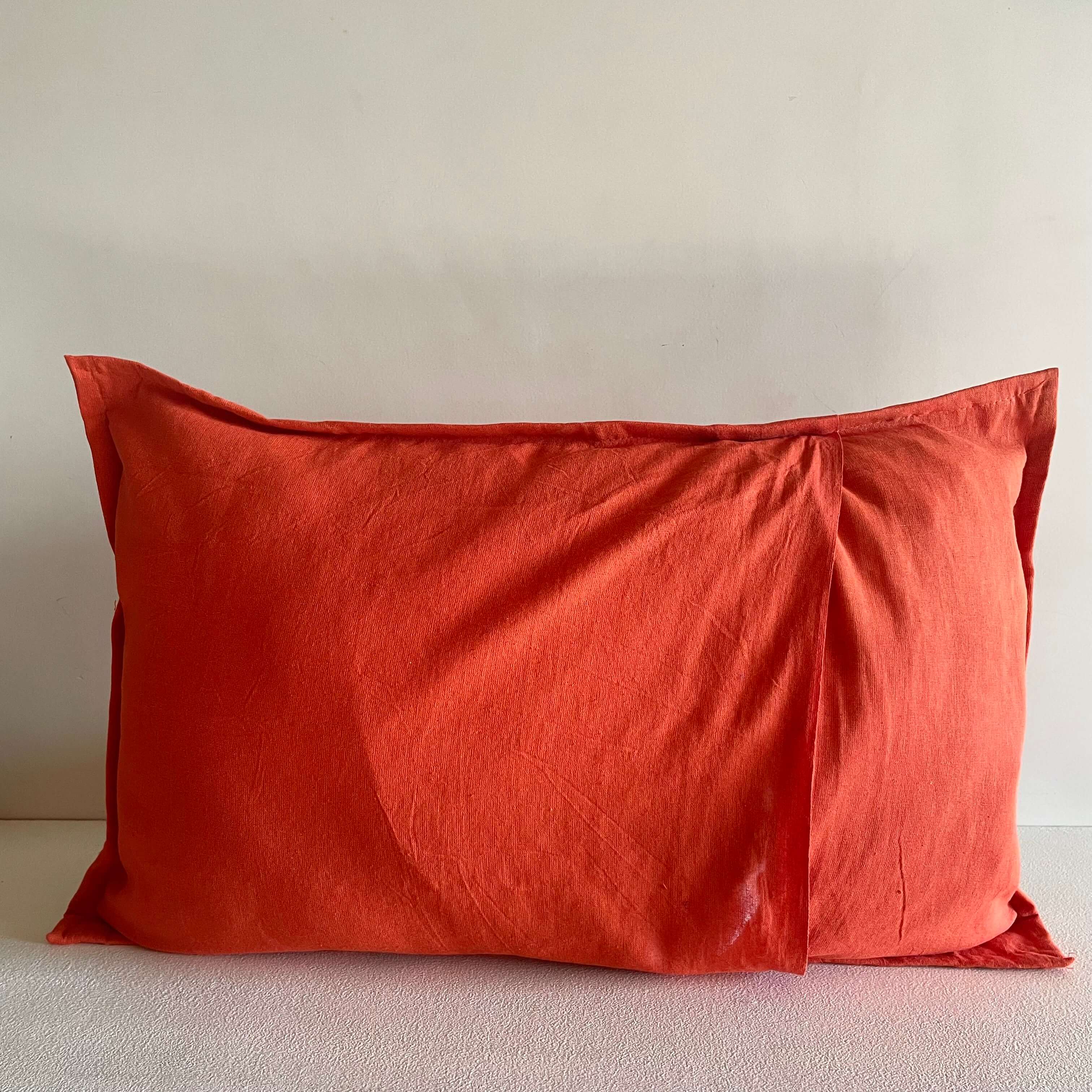 Orange Patchwork Pillow Cover (Set of 2)