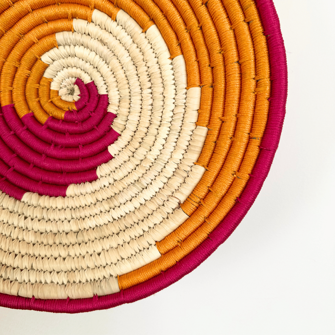 Atrangi Studio Sherbet Wave Sabai Wall Basket