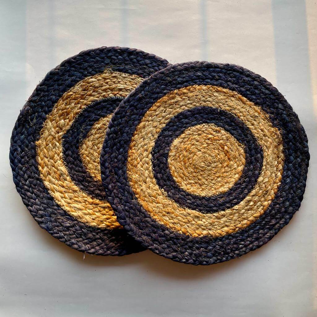 Blue Jute Placemat (Set of 2)