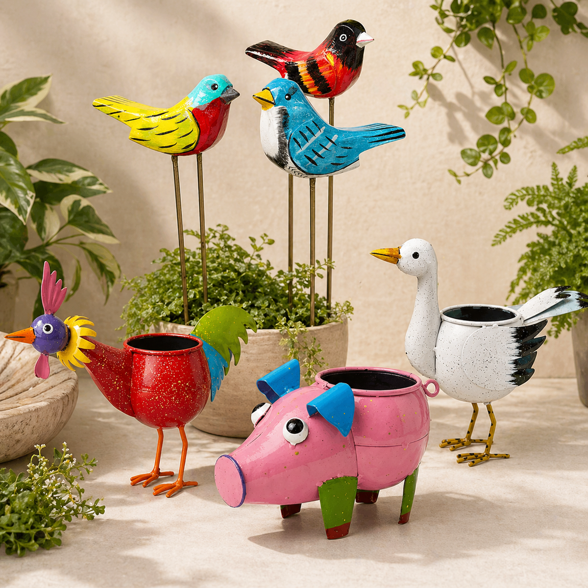 Garden Planters & Stakes