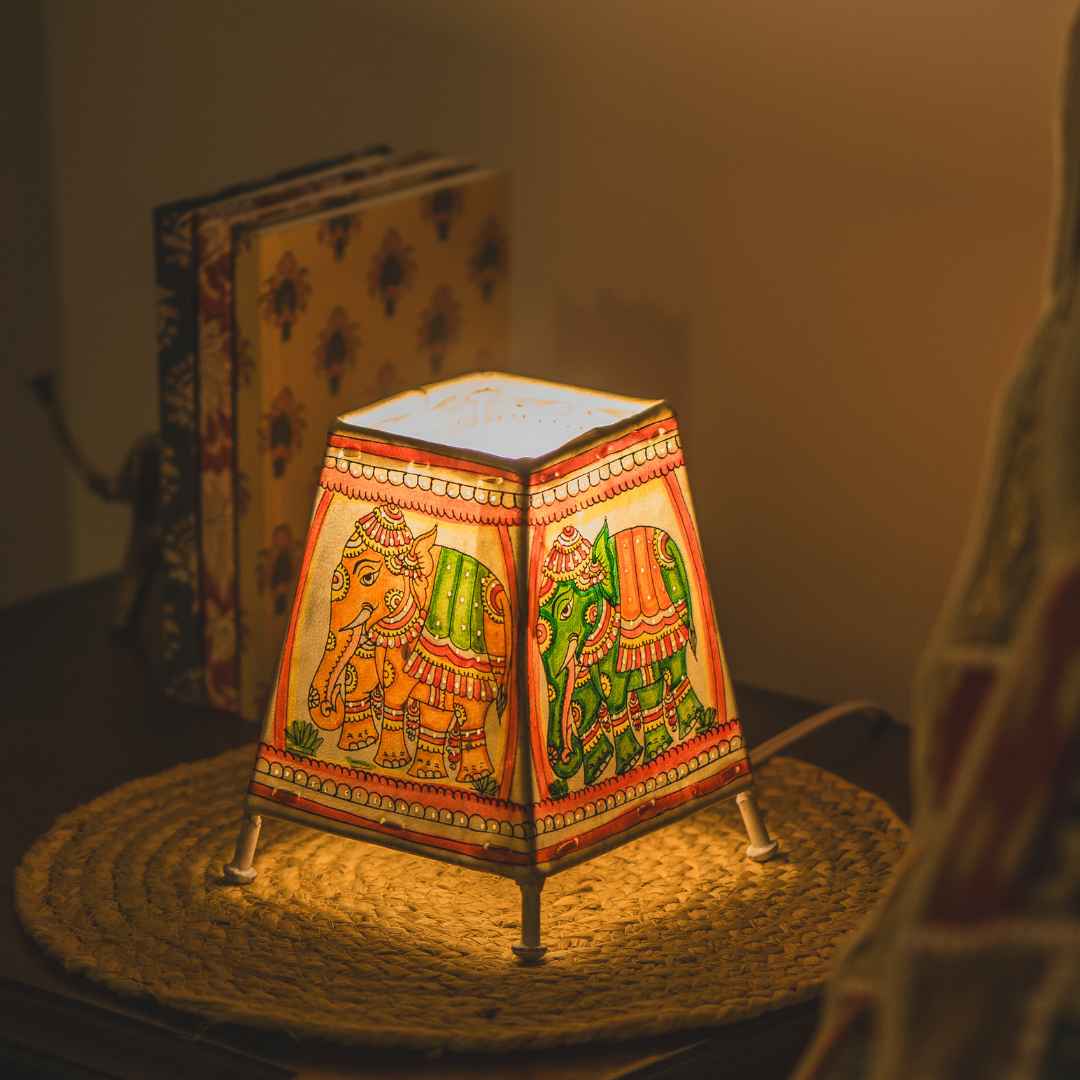 Maharaja Leather Lamp