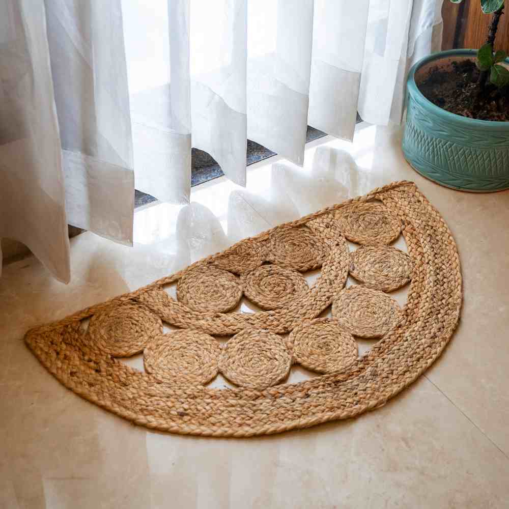 Hoops Jute Mat