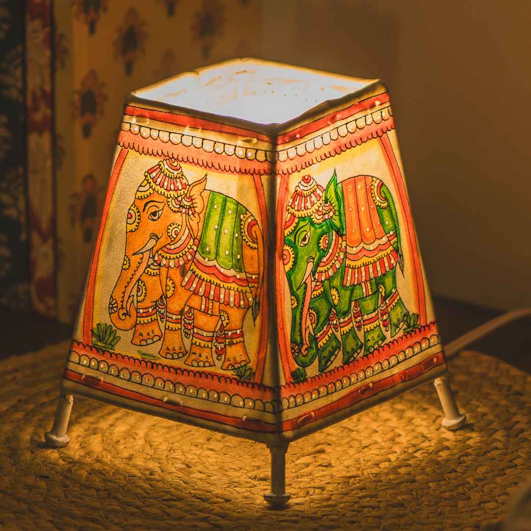 Maharaja Leather Lamp