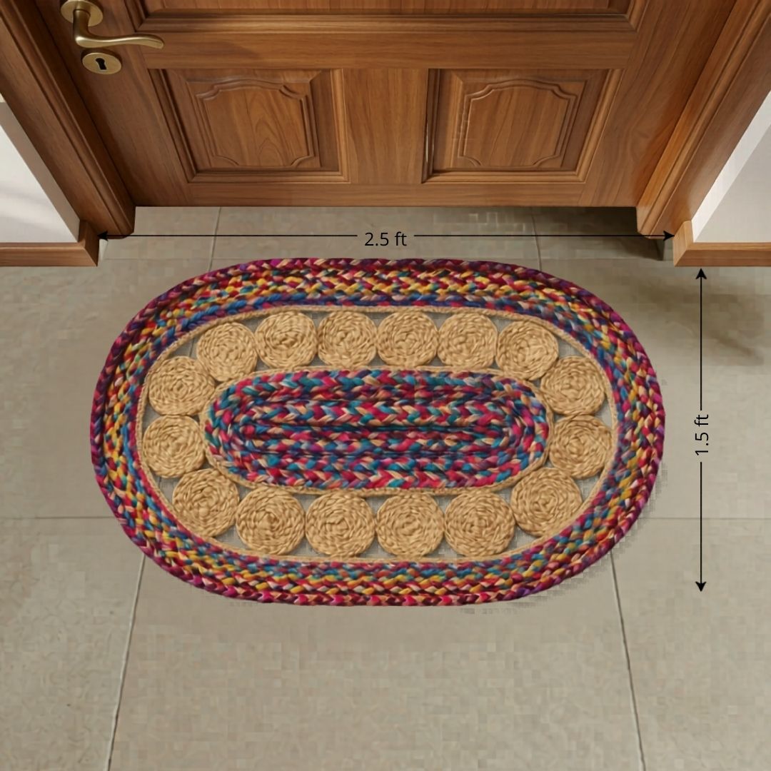 Boho Hoops Jute Mat
