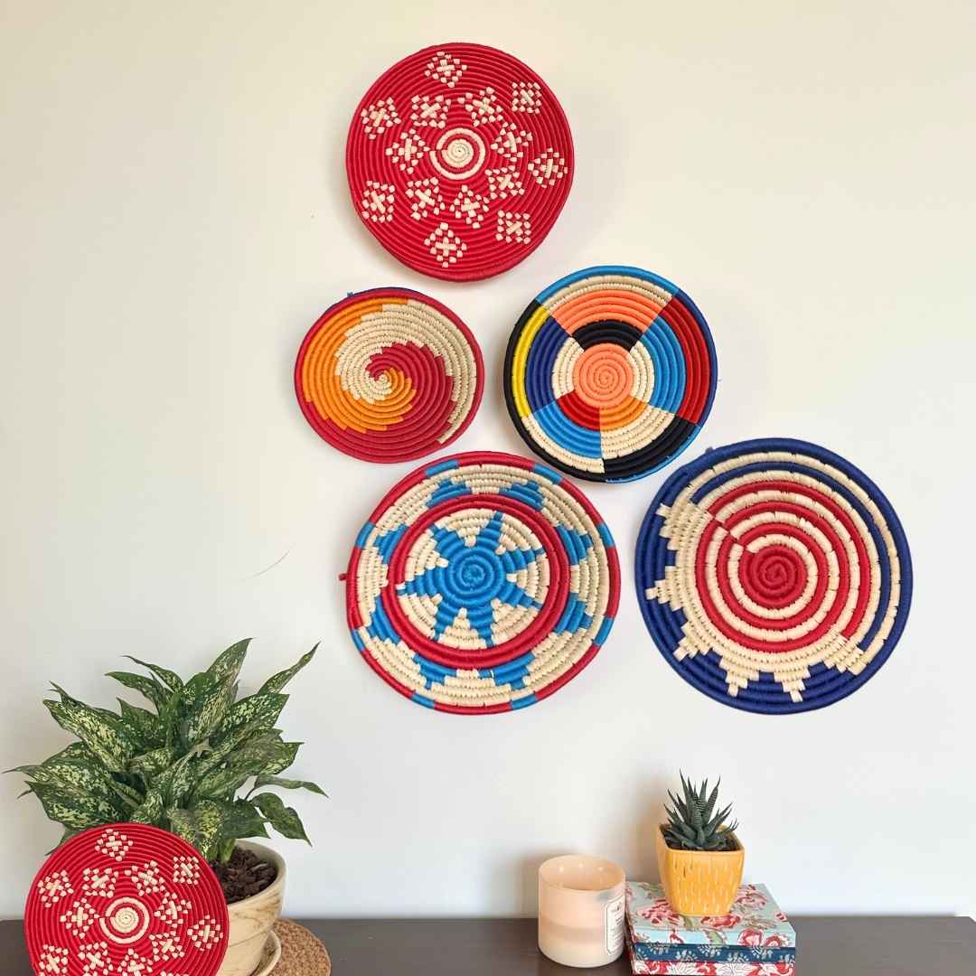 Assorted Garden Sabai Wall Basket (Set of 5)