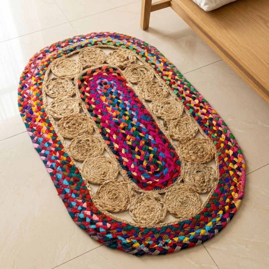Boho Hoops Jute Mat