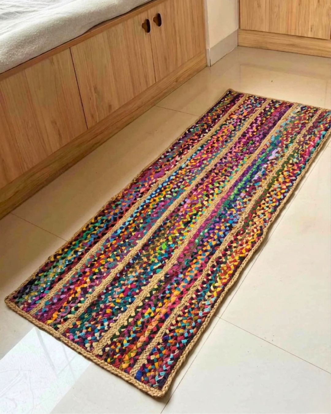 Stripe Weave Jute Rug