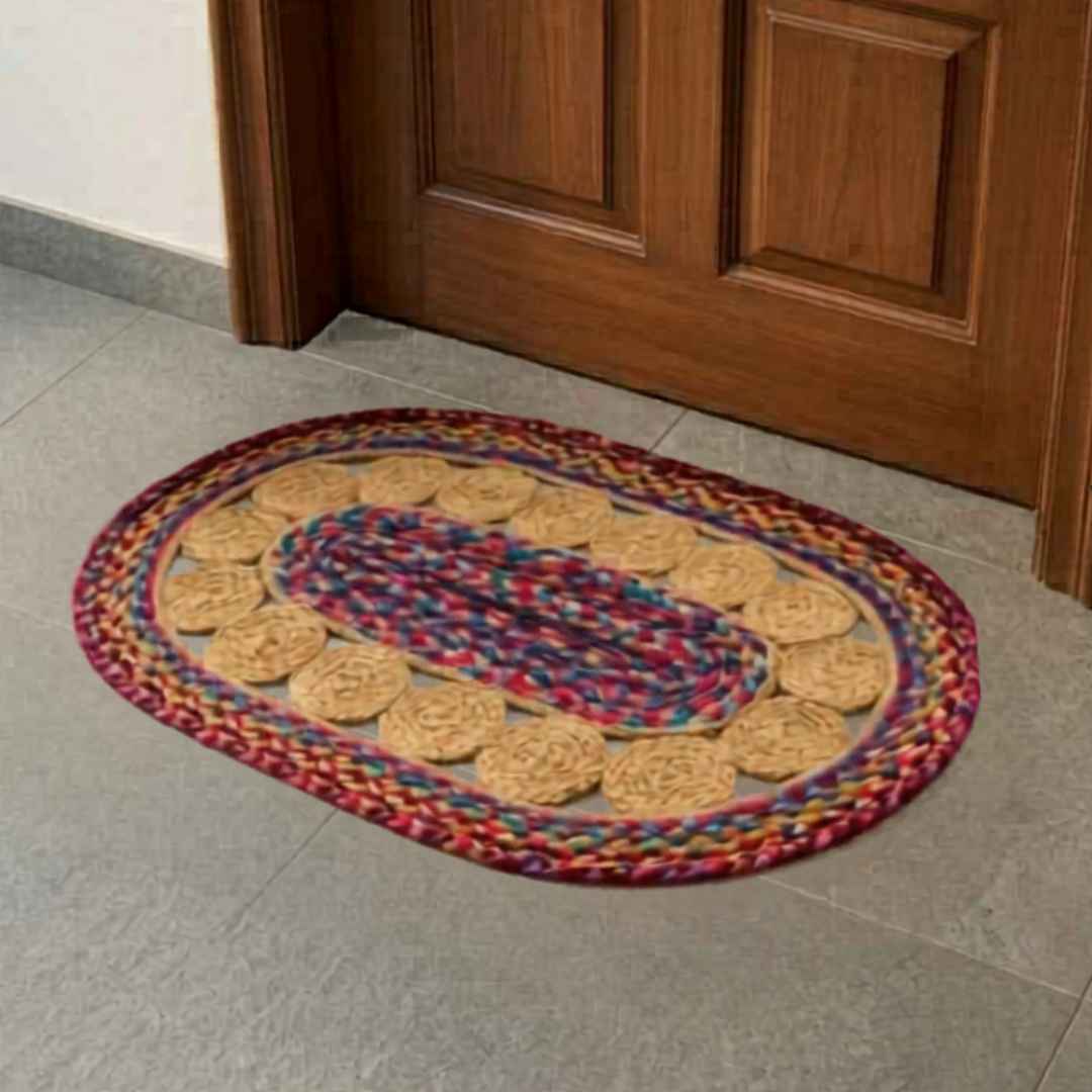 Boho Hoops Jute Mat