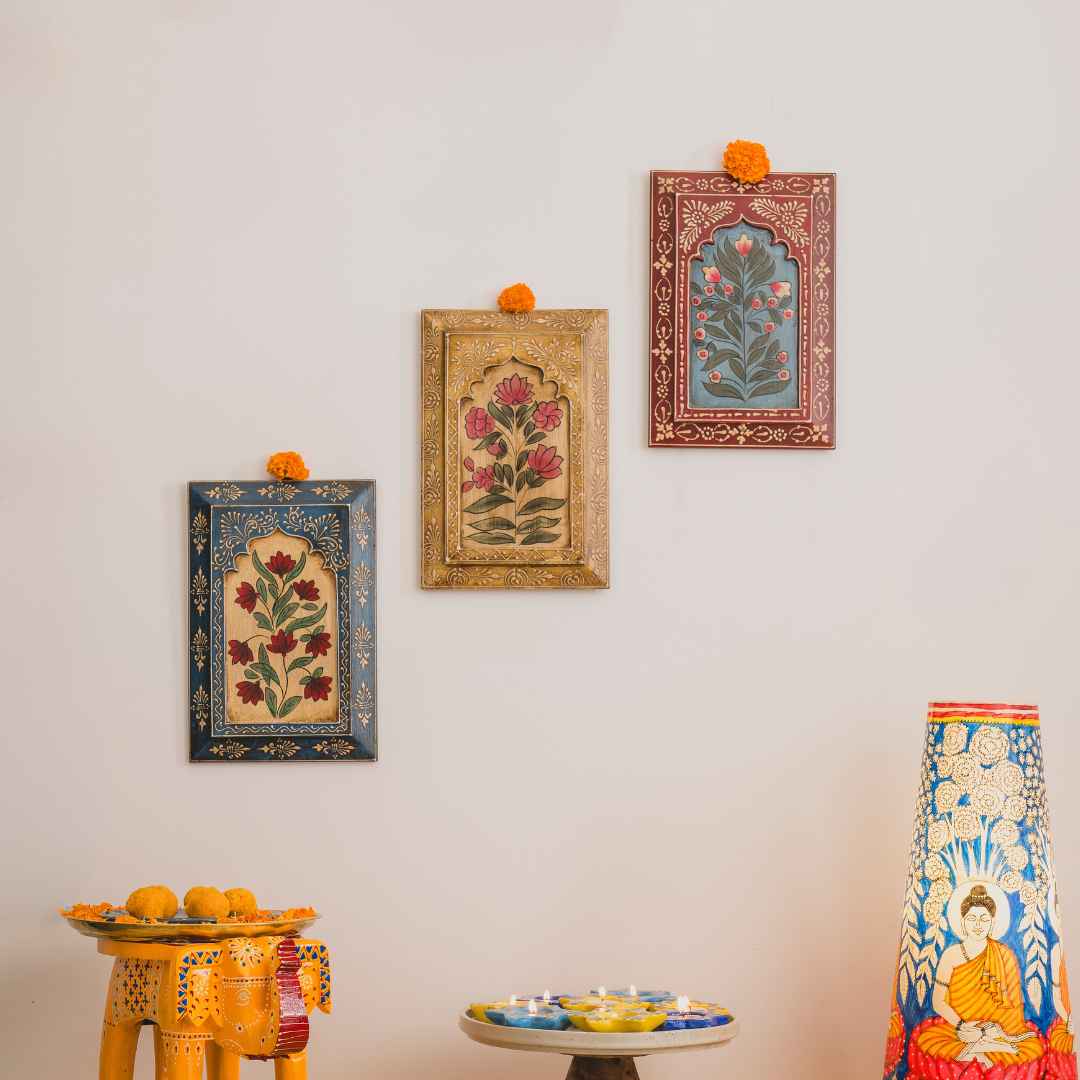 Choose Your Assorted Handpainted Wall Frames (Set Of 3)