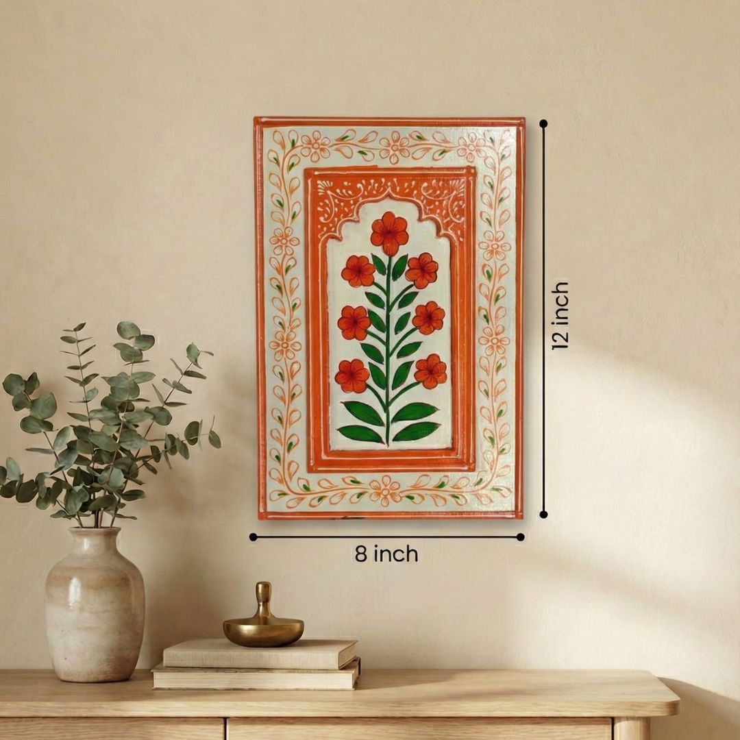 Sunset Orange Wooden Wall Frame (12x8 inch)
