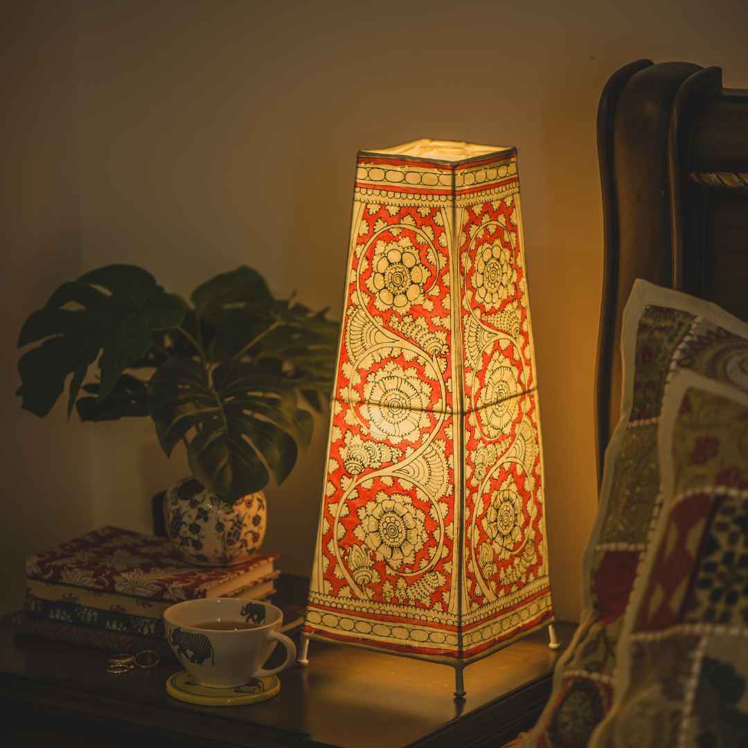 Ruby Leather Lamp