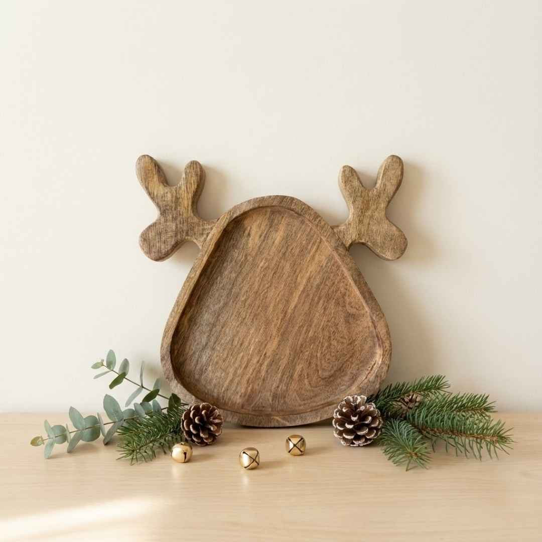 Reindeer Wooden Platter
