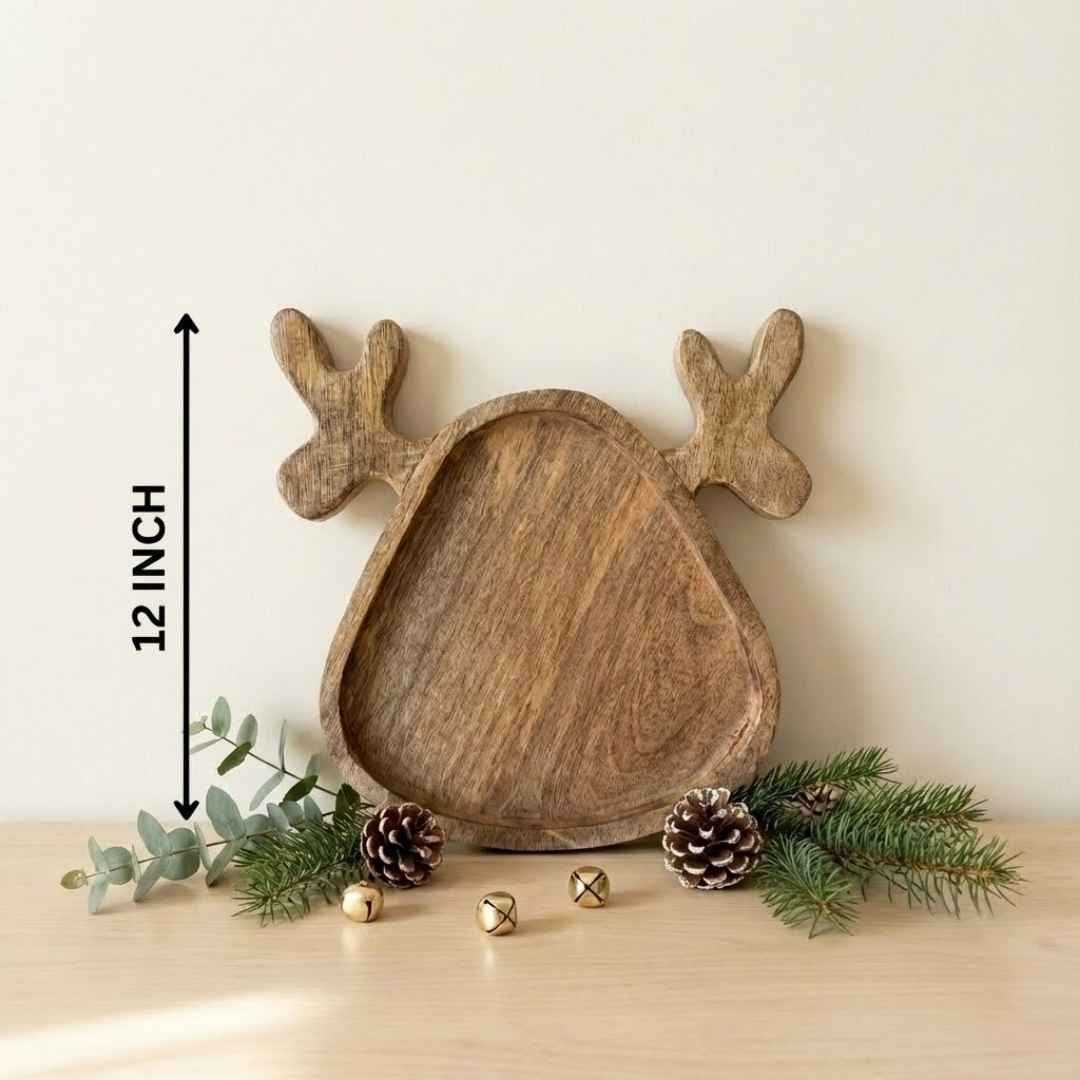 Reindeer Wooden Platter