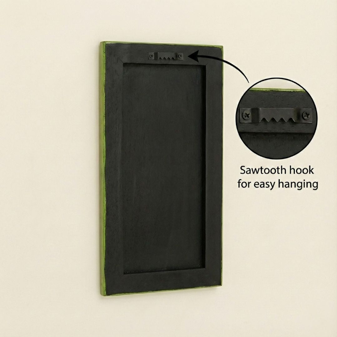 Tropical Green Handpainted Wooden Mirror