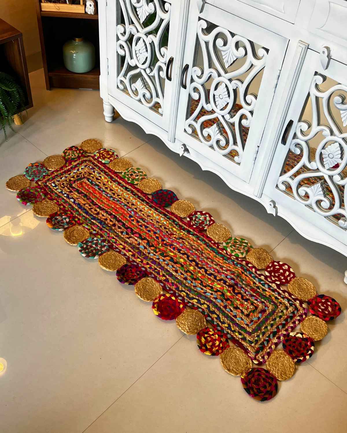 Colour Weave Jute Rug