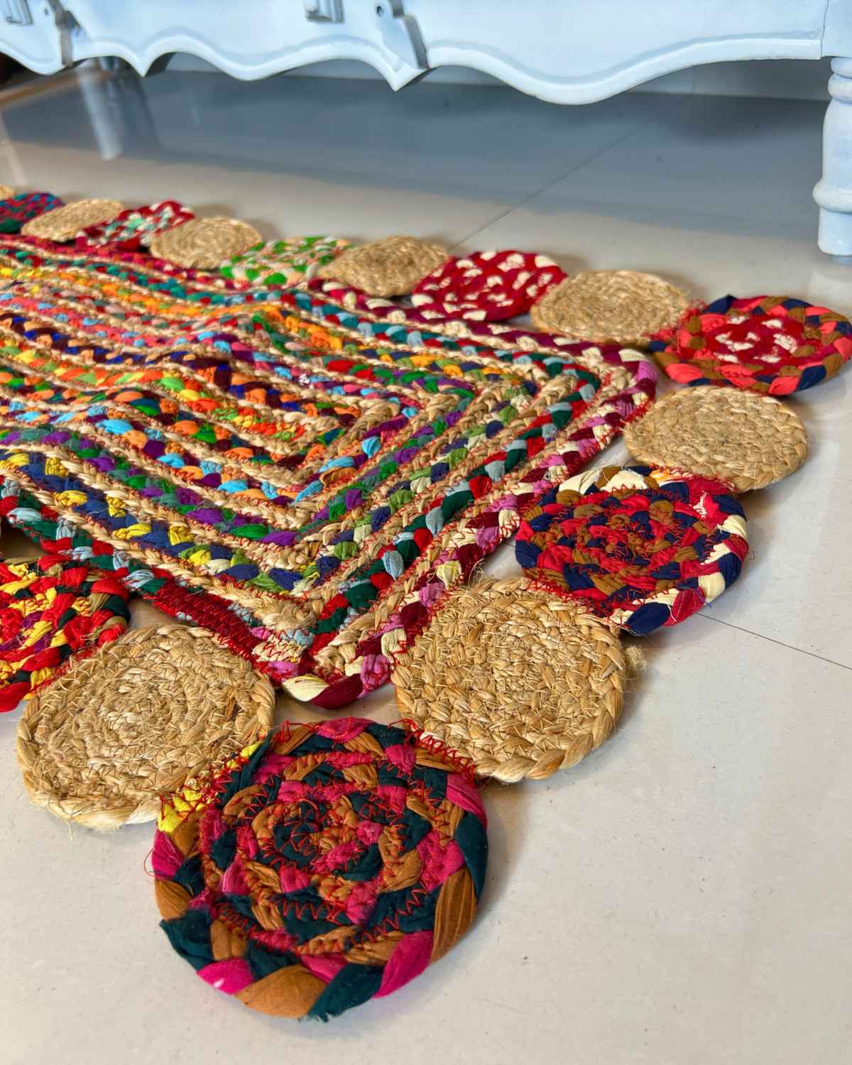 Colour Weave Jute Rug