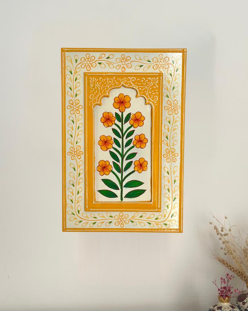 Marigold Yellow Wooden Wall Frame