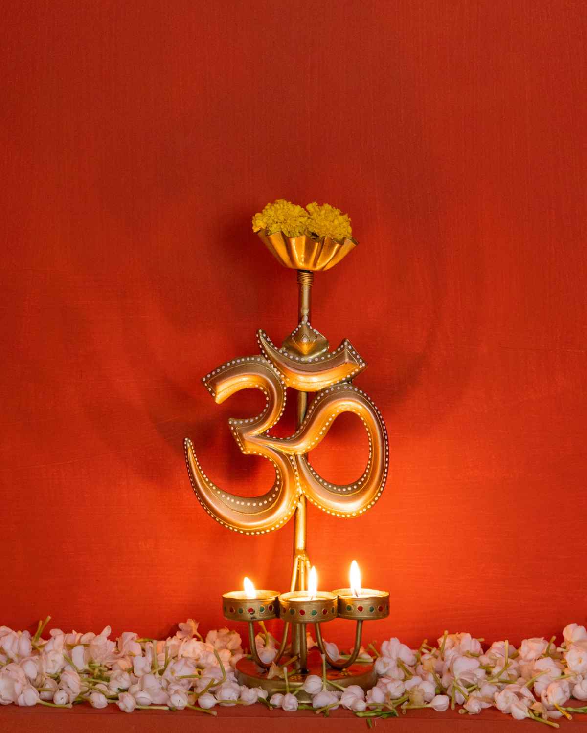 Spiritual Combo - Ganesha, Krishana, Om Iron Tealight Holders