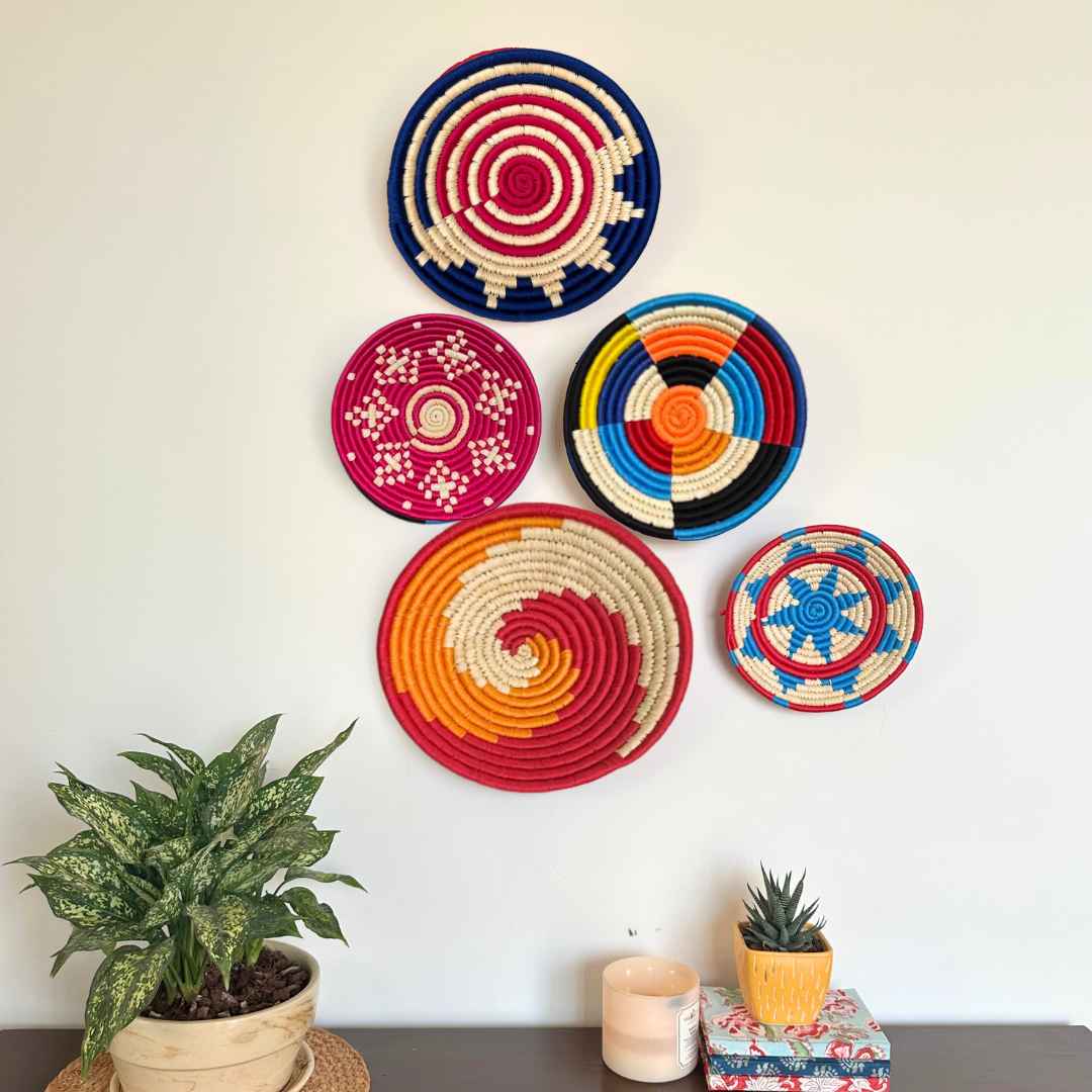 Assorted Garden Sabai Wall Basket (Set of 5)