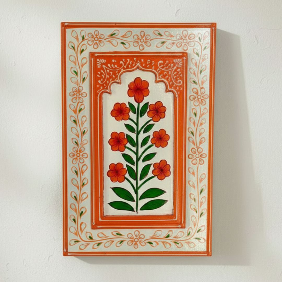 Sunset Orange Wooden Wall Frame (12x8 inch)
