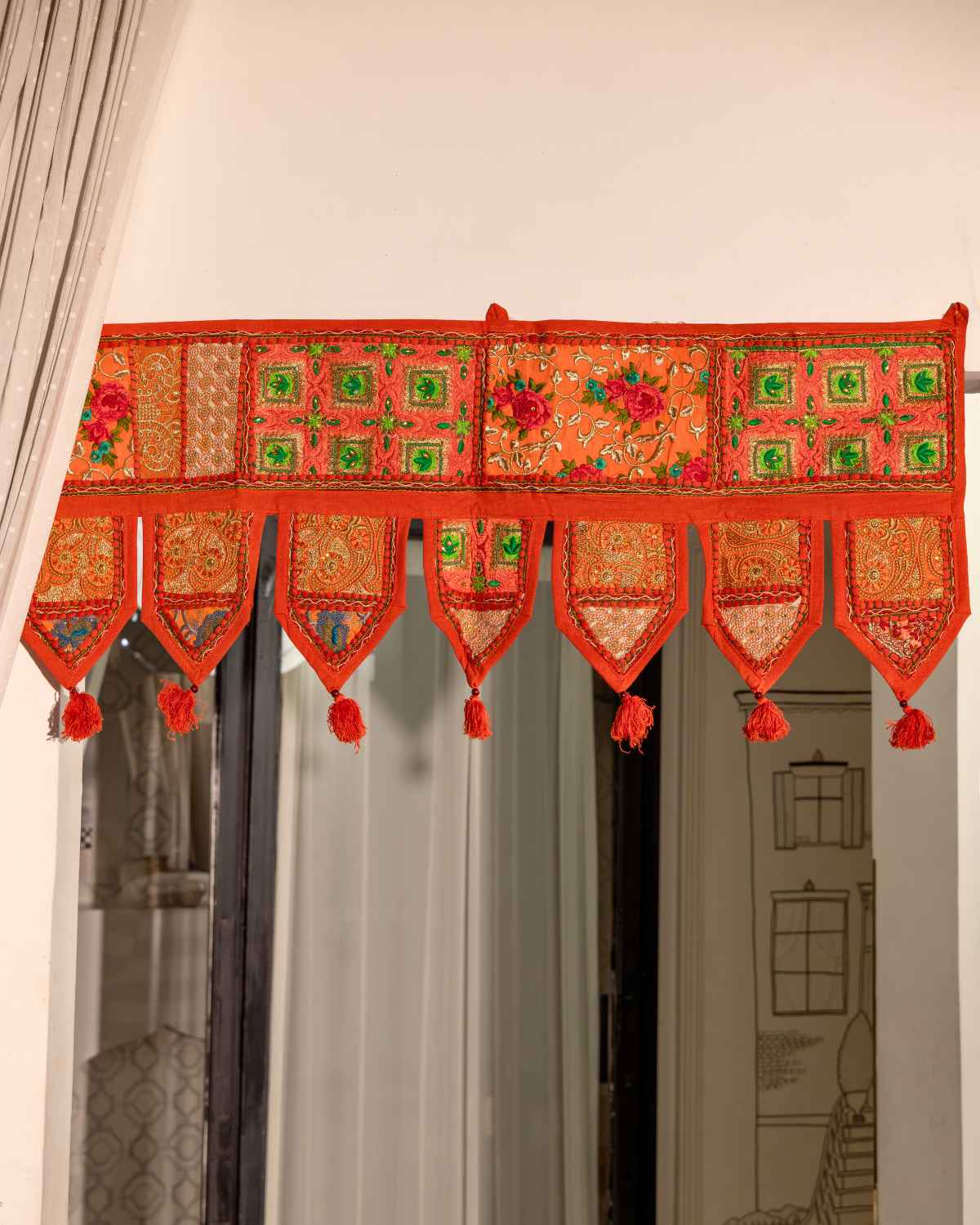 Patchwork Toran - Orange
