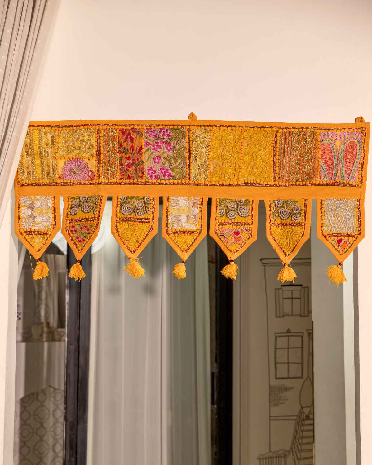 Patchwork Toran - Yellow