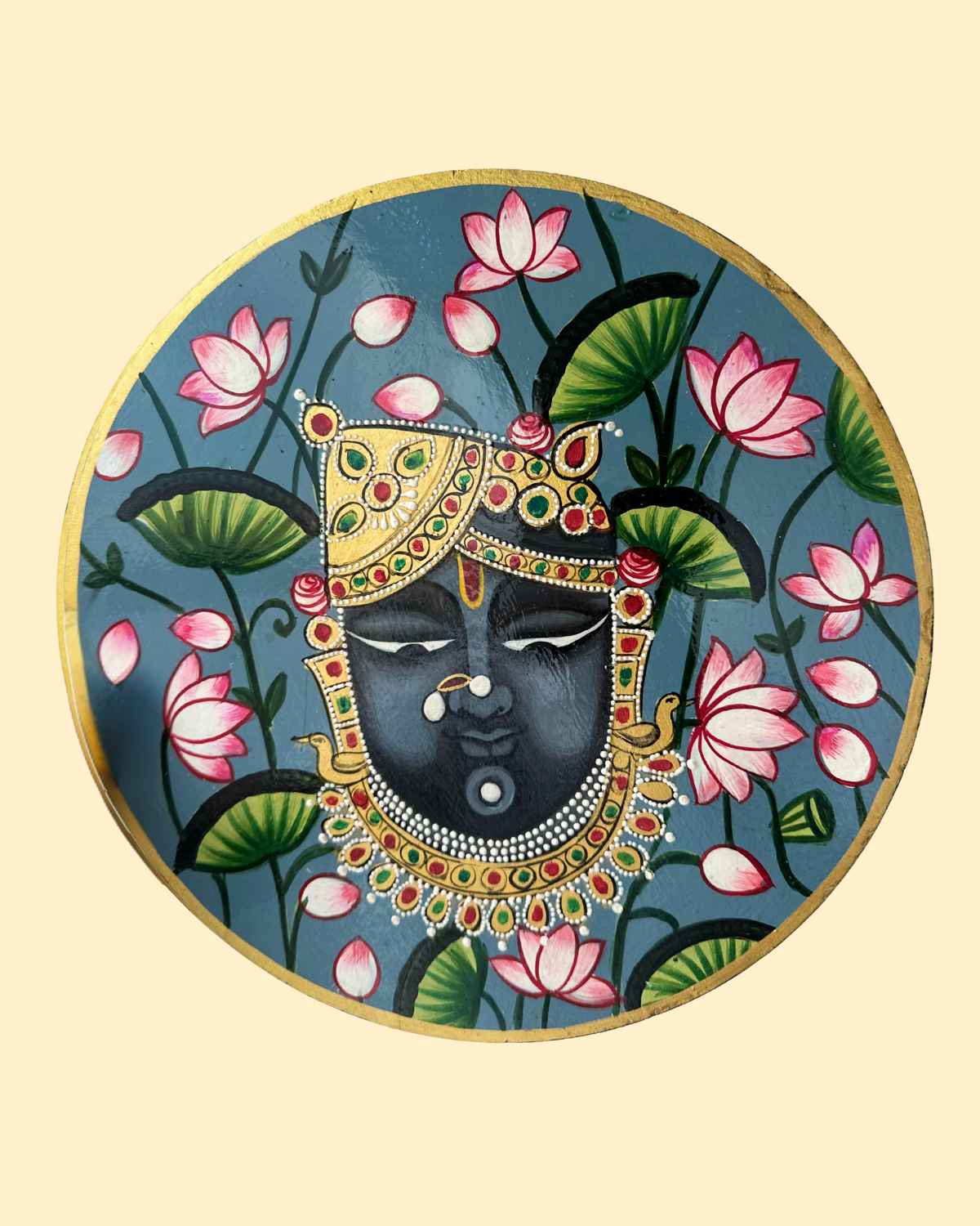 Srinath Ji Pichwai Wall Plate