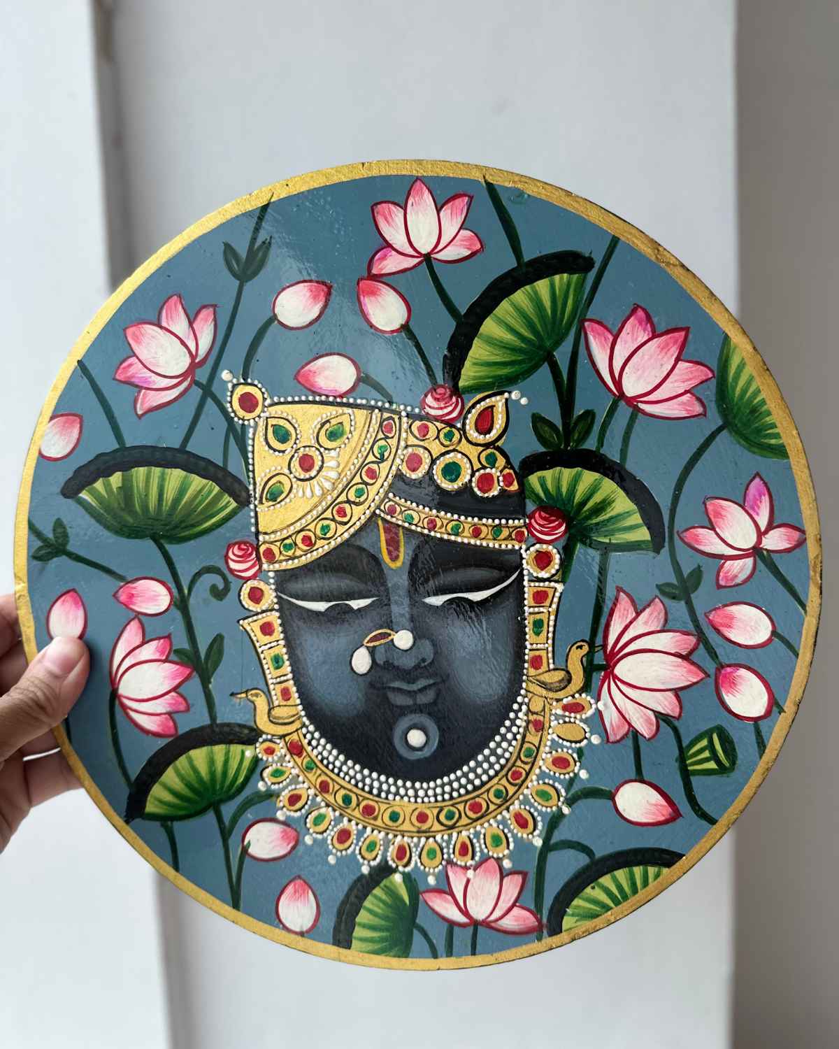 Srinath Ji Pichwai Wall Plate