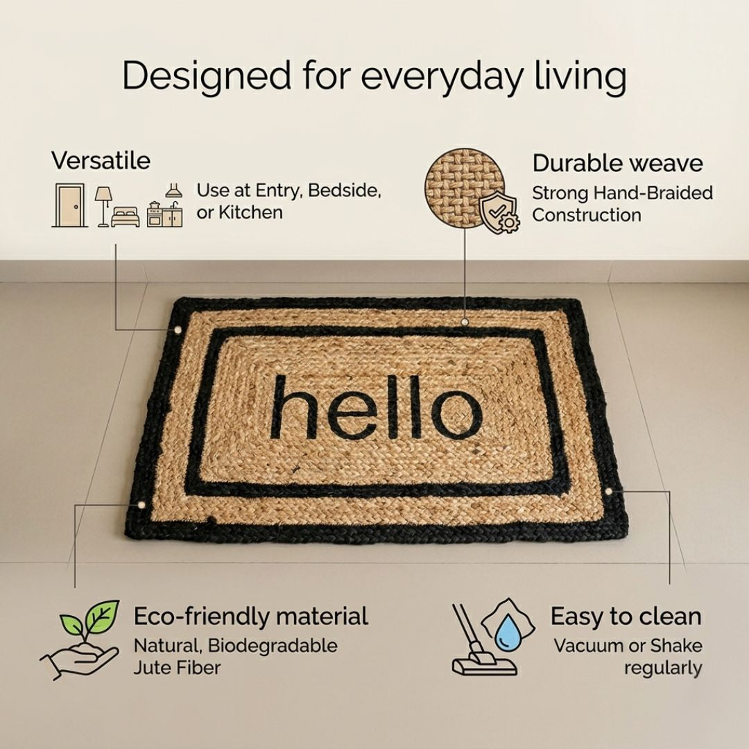 Hello Jute Mat
