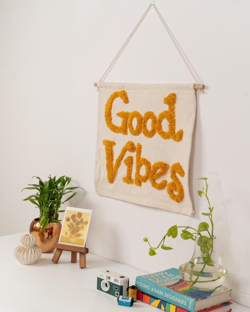 Atrangi Studio Good Vibes Wall Hanging